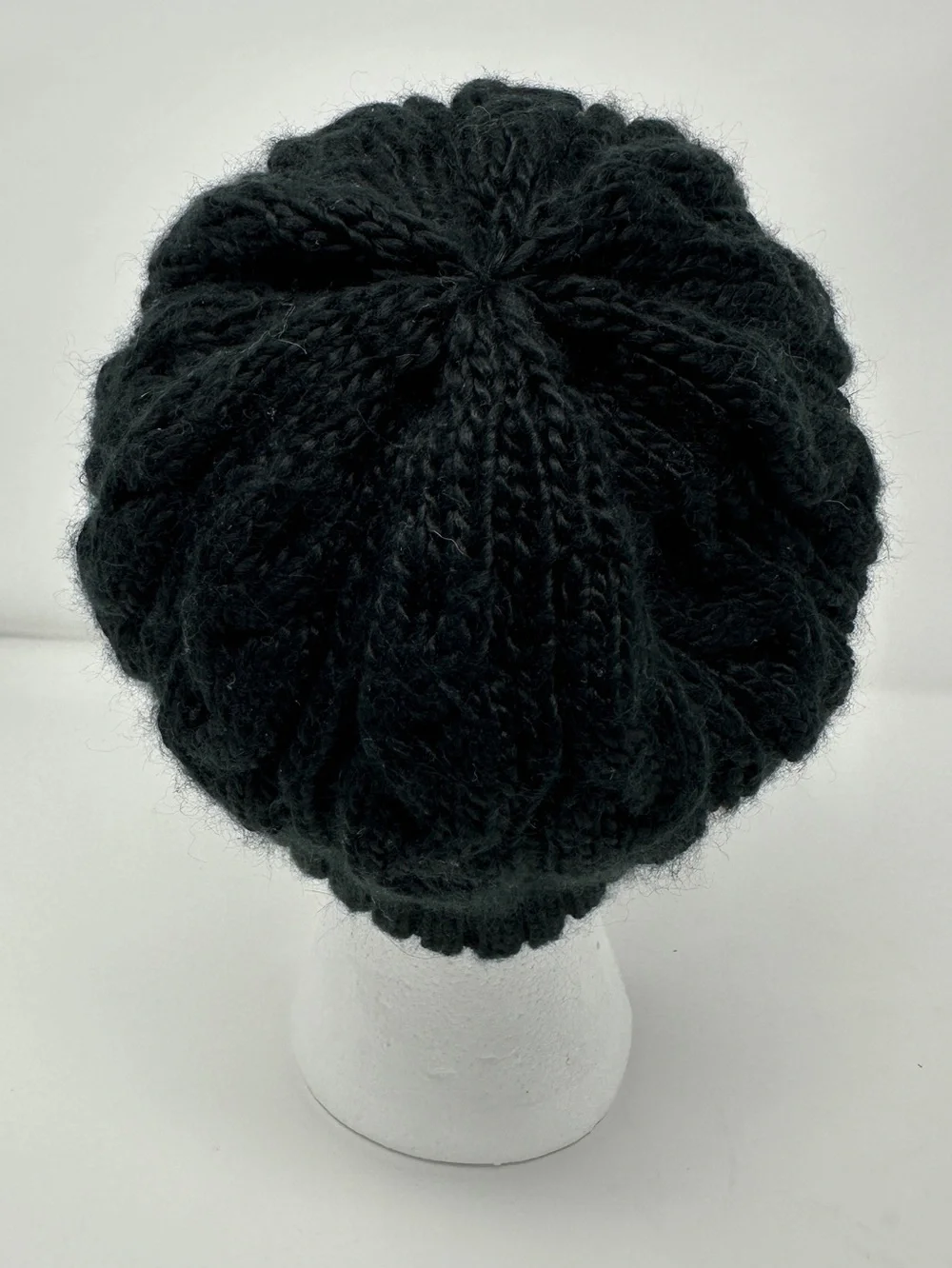 adidas Black Cable Knit Slouch Beanie - unisex